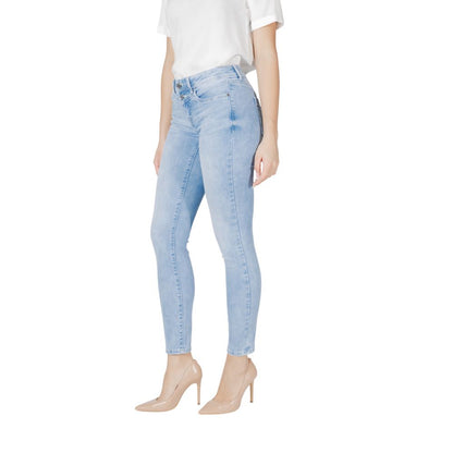 Street One Light Blue Cotton Jeans & Pant