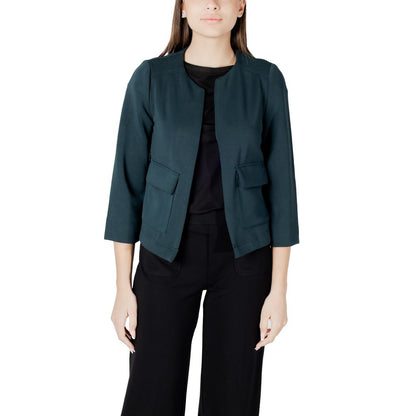 Street One Green Modal Jackets & Coat