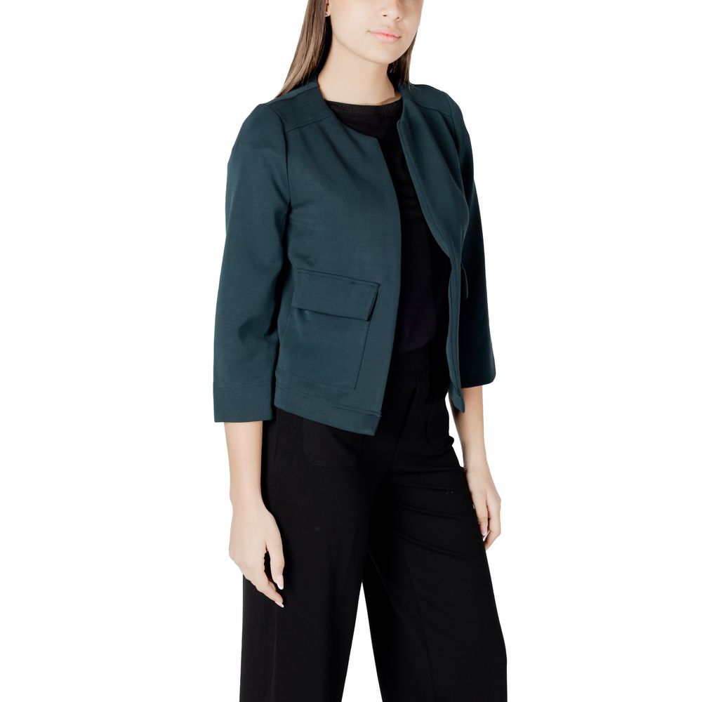 Street One Green Modal Jackets & Coat