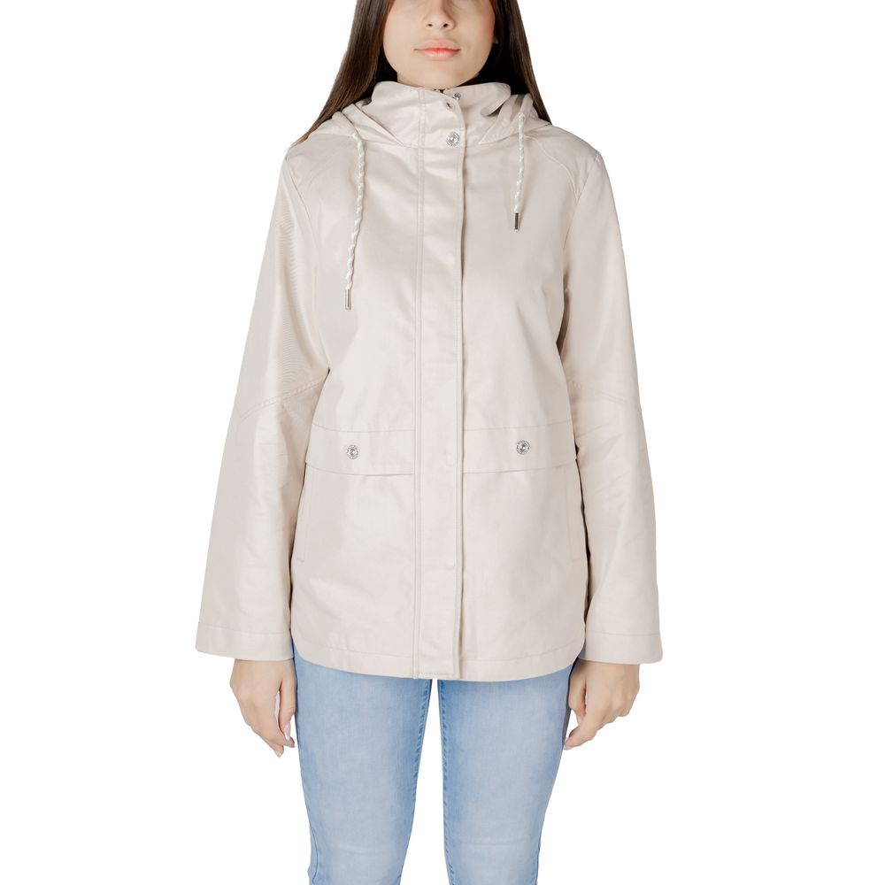 Street One Beige Cotton Jackets & Coat