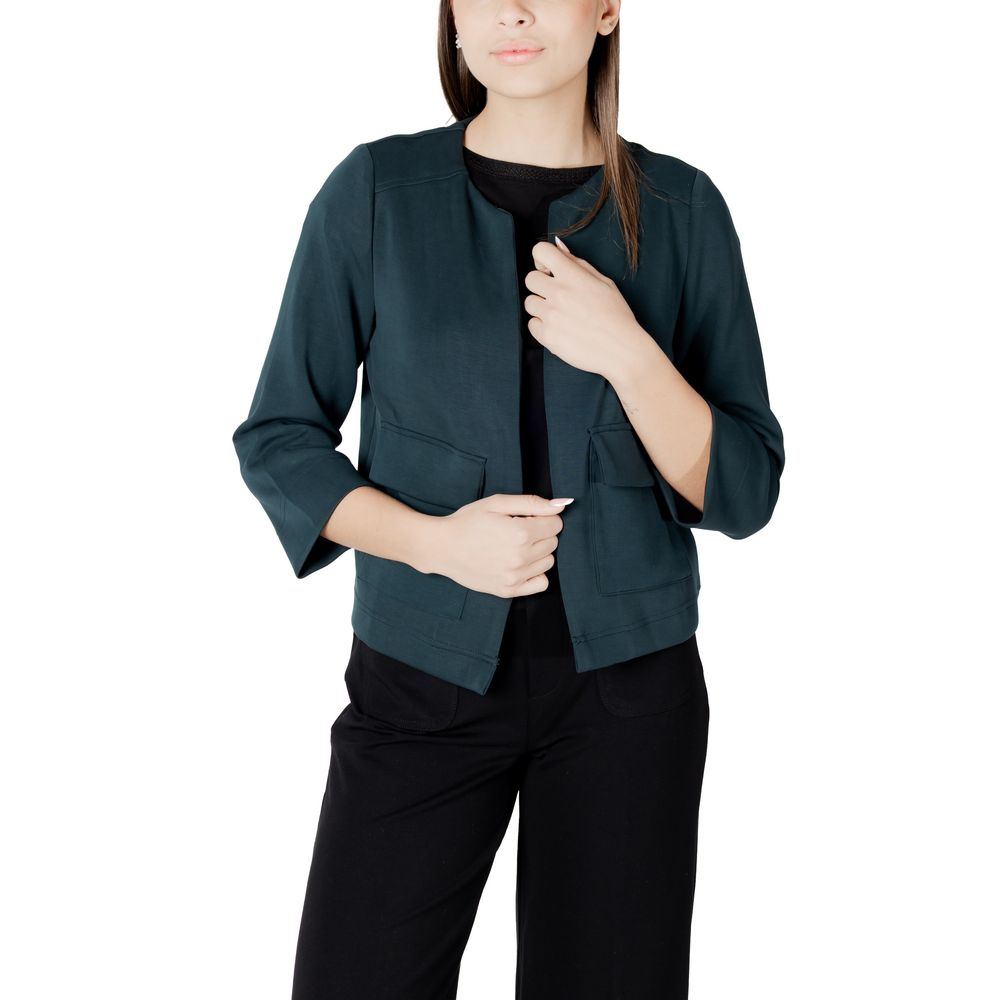 Street One Green Modal Jackets & Coat