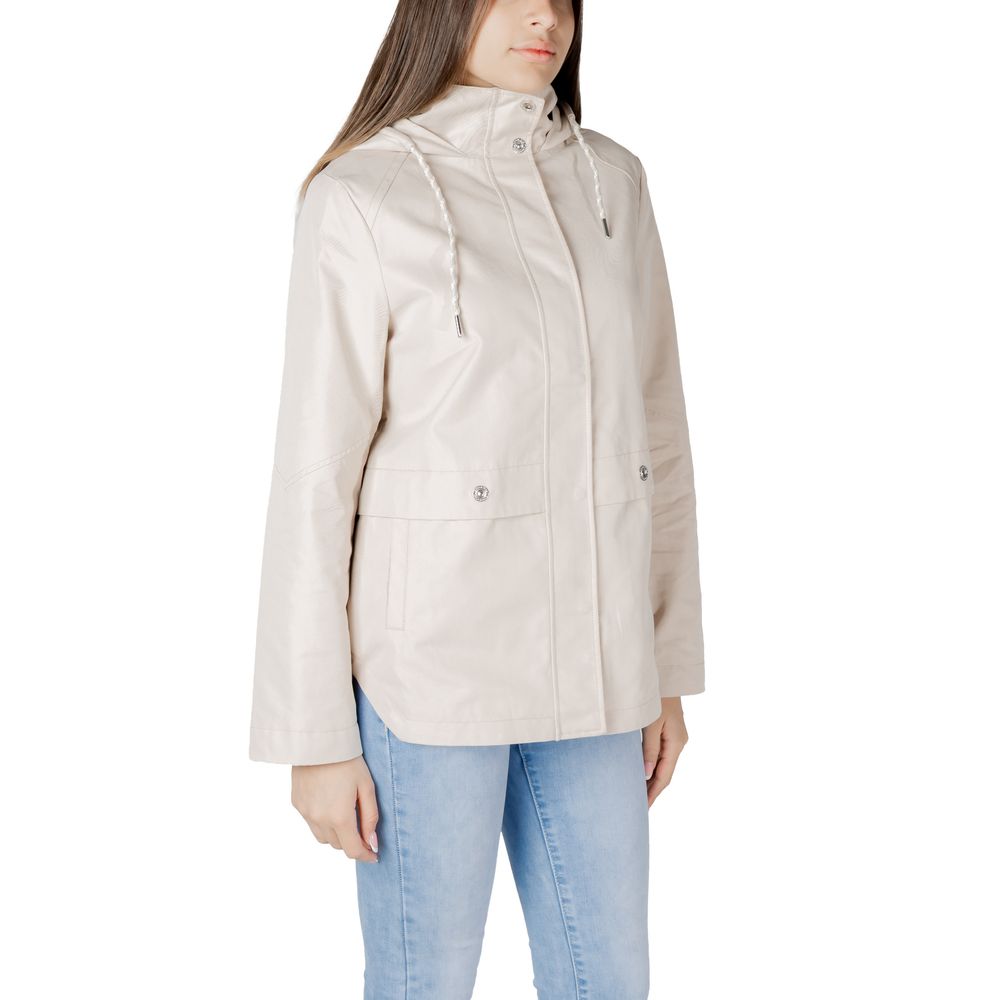 Street One Beige Cotton Jackets & Coat