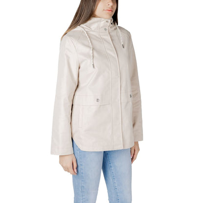 Street One Beige Cotton Jackets & Coat