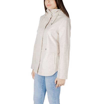 Street One Beige Cotton Jackets & Coat