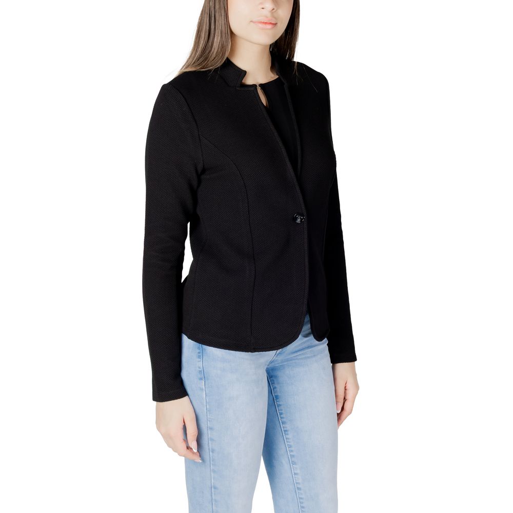 Street One Black Cotton Suits & Blazer