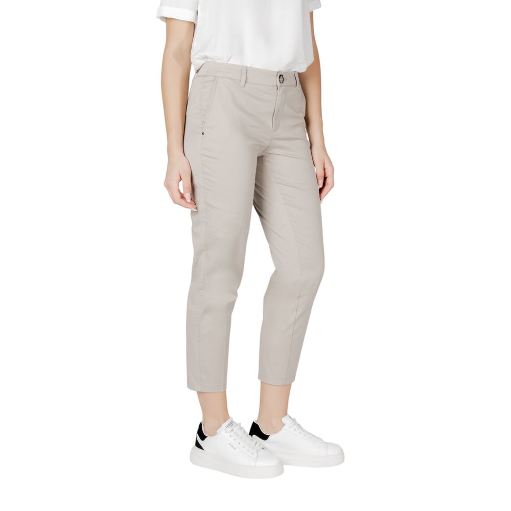 Street One Beige Cotton Jeans & Pant