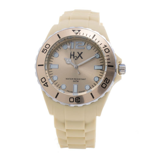 Haurex Cream Rubber Watch