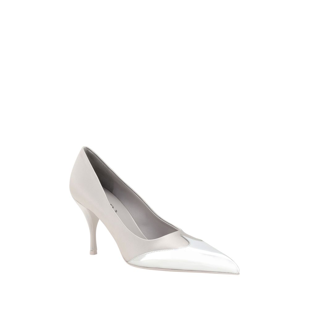 Prada Metallic Pumps