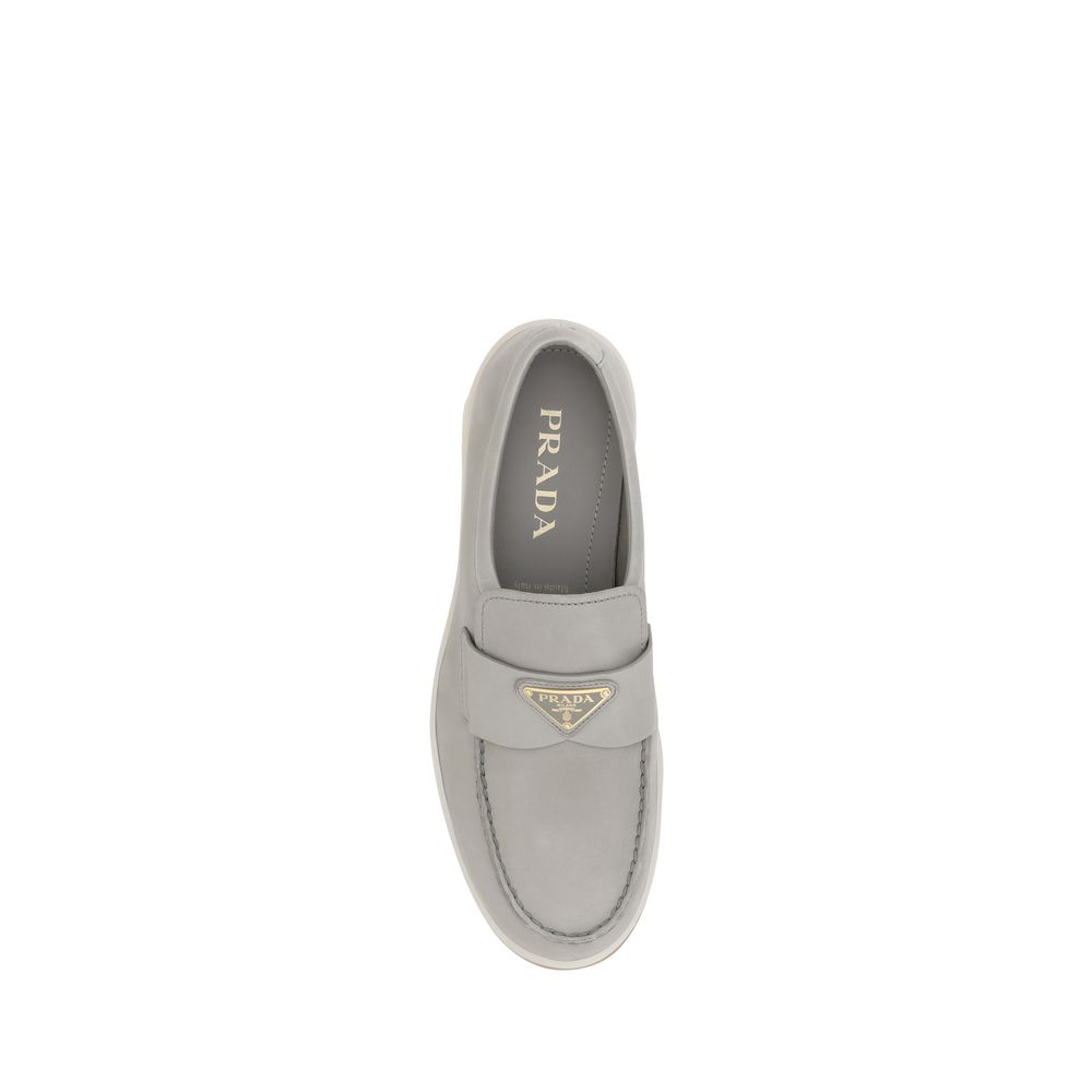 Prada Logoed Loafers