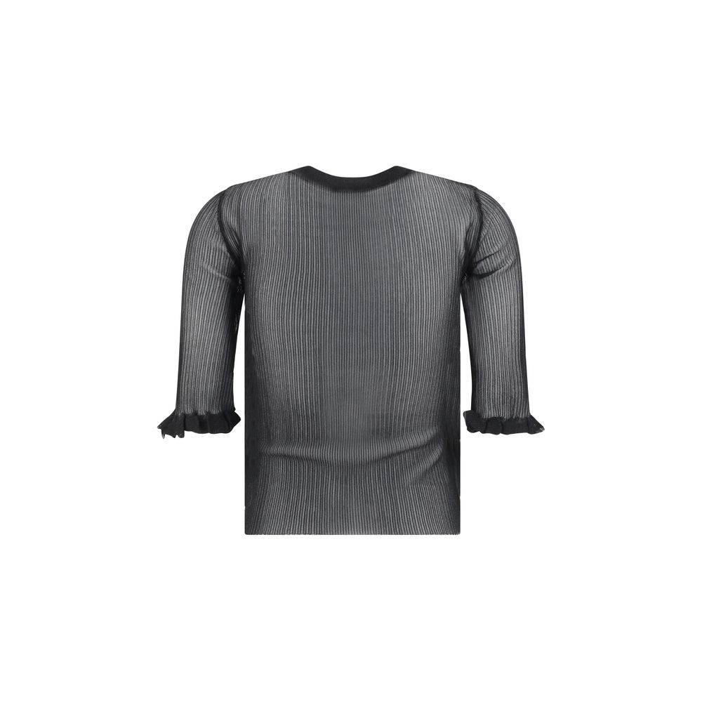 Ganni Sheer jacquard Top