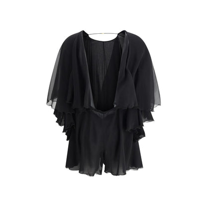 Saint Laurent Silk crepe Playsuit