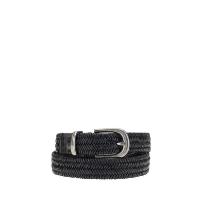 Brunello Cucinelli Braided stretch leather Belt