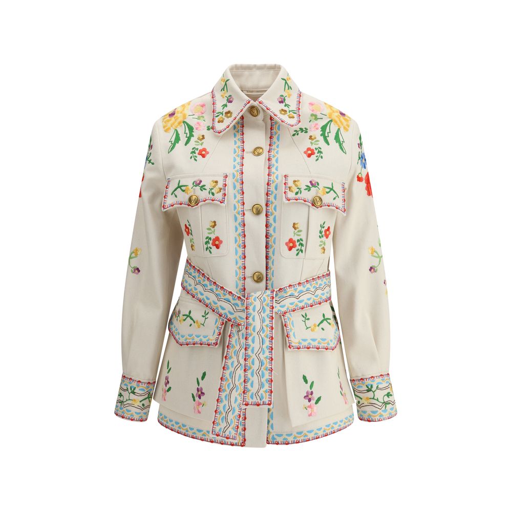 Valentino Embroidered Denim Jacket
