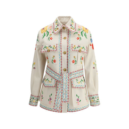 Valentino Embroidered Denim Jacket