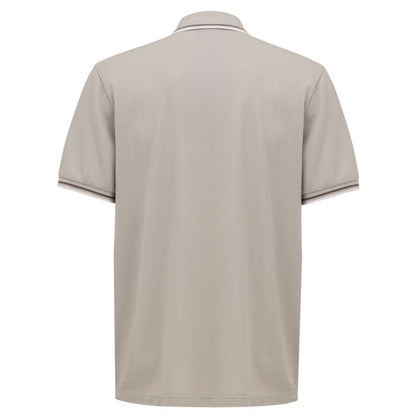 Canali Brown Cotton Polo Shirt