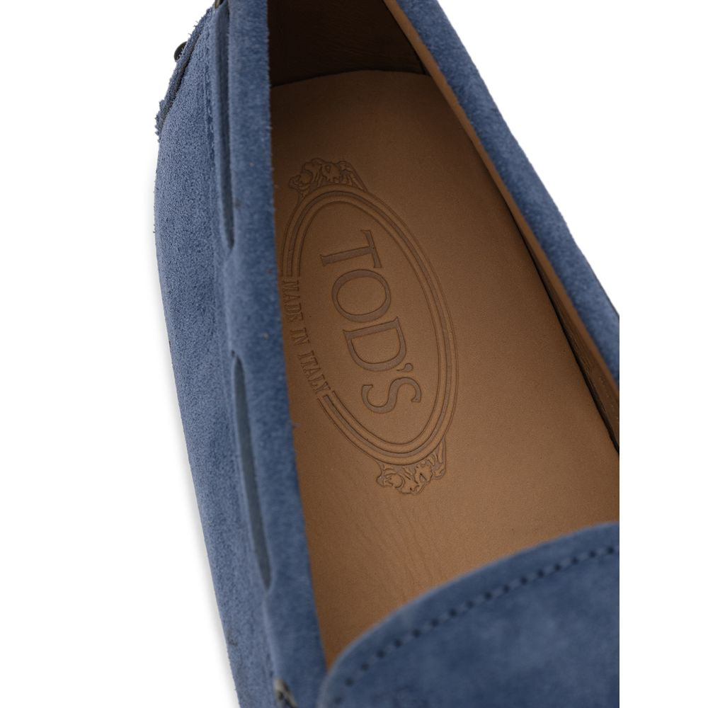 Tod's Turquoise Suede Leather Loafer