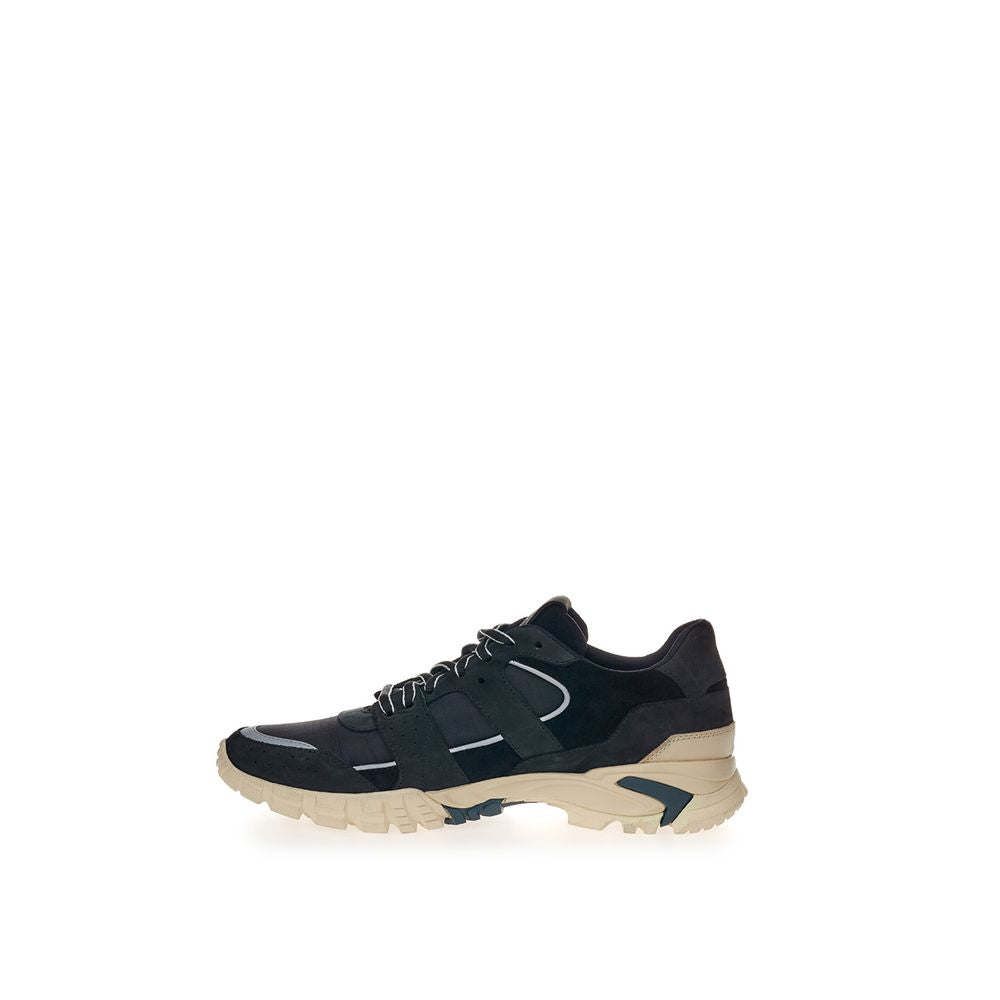 Lardini Black Suede Leather Sneaker