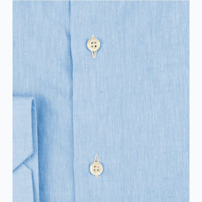 Bagutta Light Blue Linen Men Shirt