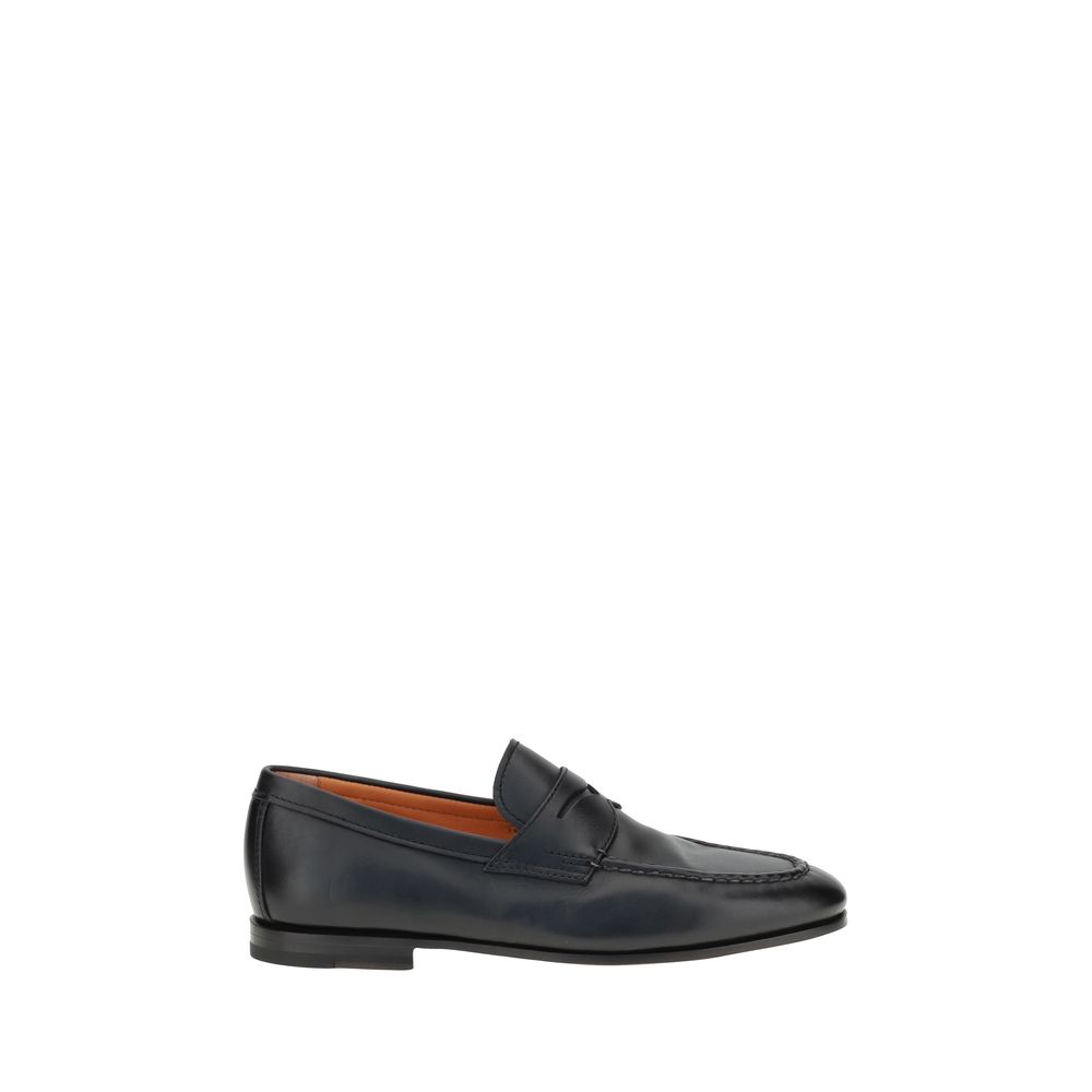 Santoni Leather Loafers