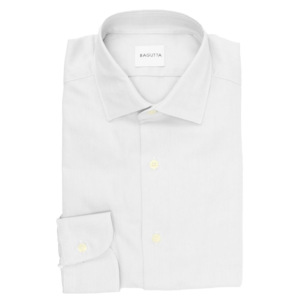 Bagutta White Cotton Shirt