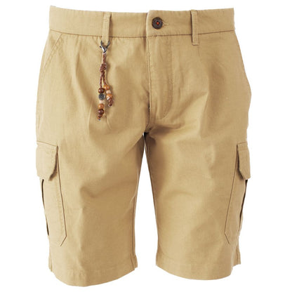 Yes Zee Beige Cotton Short