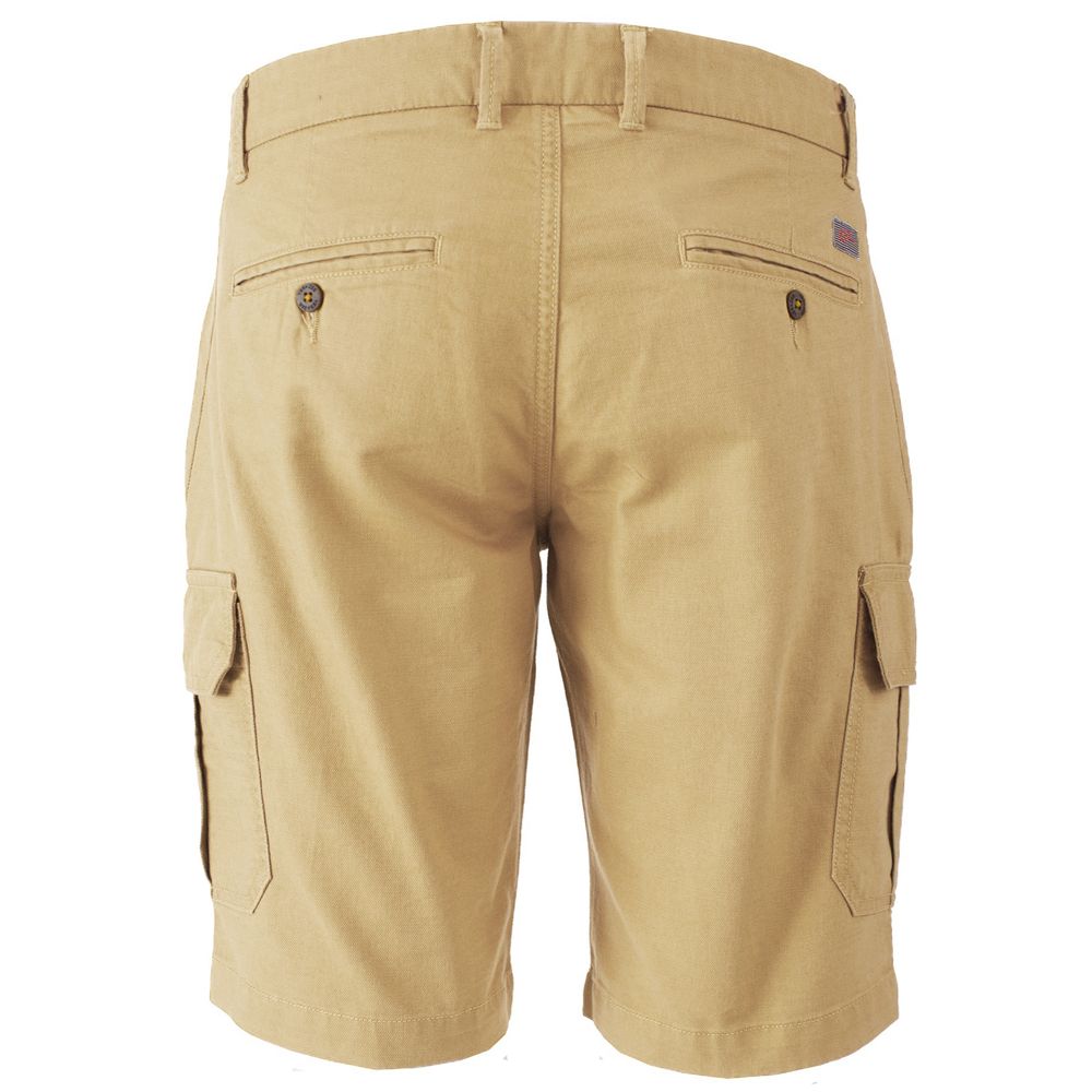Yes Zee Beige Cotton Short