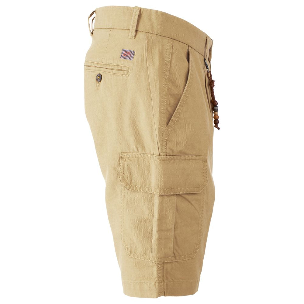 Yes Zee Beige Cotton Short