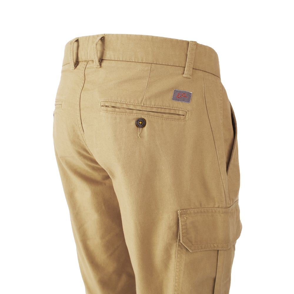 Yes Zee Beige Cotton Short