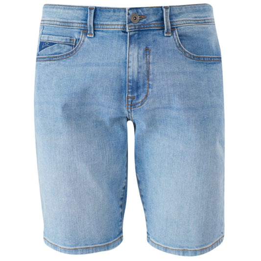 Yes Zee Light Blue Cotton Men Bermuda Short