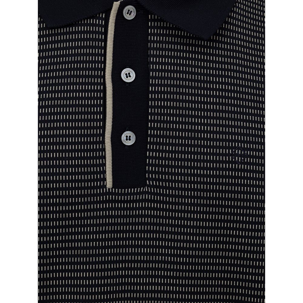 Dunhill Blue Cotton Polo Shirt