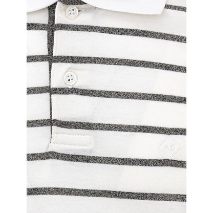 Dunhill White Cotton Polo Shirt