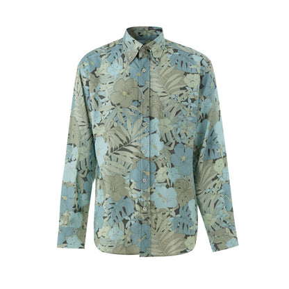 Tom Ford Blue Lyocell Shirt