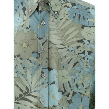 Tom Ford Blue Lyocell Shirt