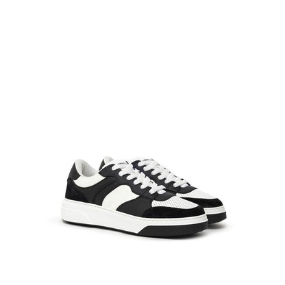 Dsquared² Black And White Leather Sneaker