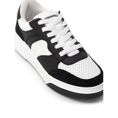 Dsquared² Black And White Leather Sneaker