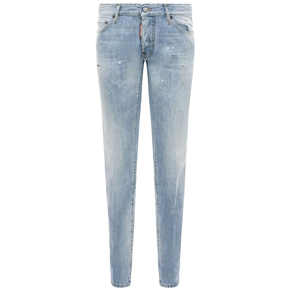 Dsquared² Light Blue Cotton Jeans & Pant