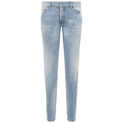 Dsquared² Light Blue Cotton Jeans & Pant