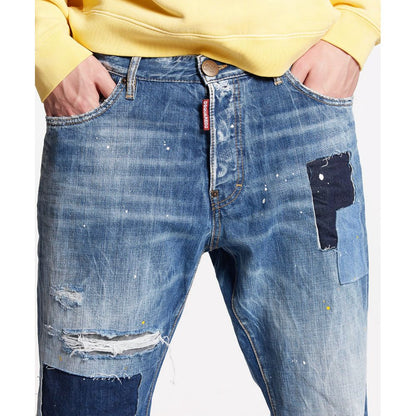Dsquared² Blue Cotton Jeans & Pant