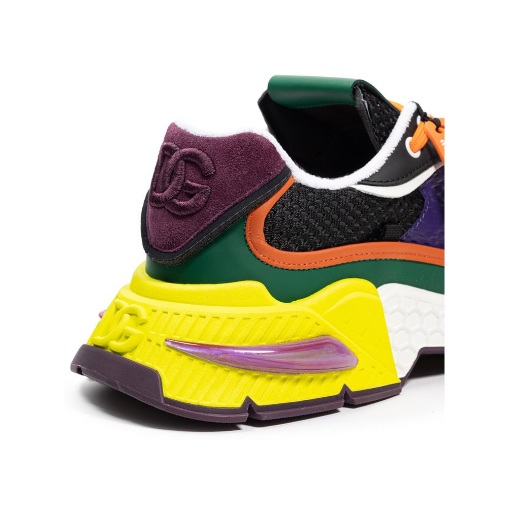 Dolce & Gabbana Multicolor Fabric And Leather Sneaker