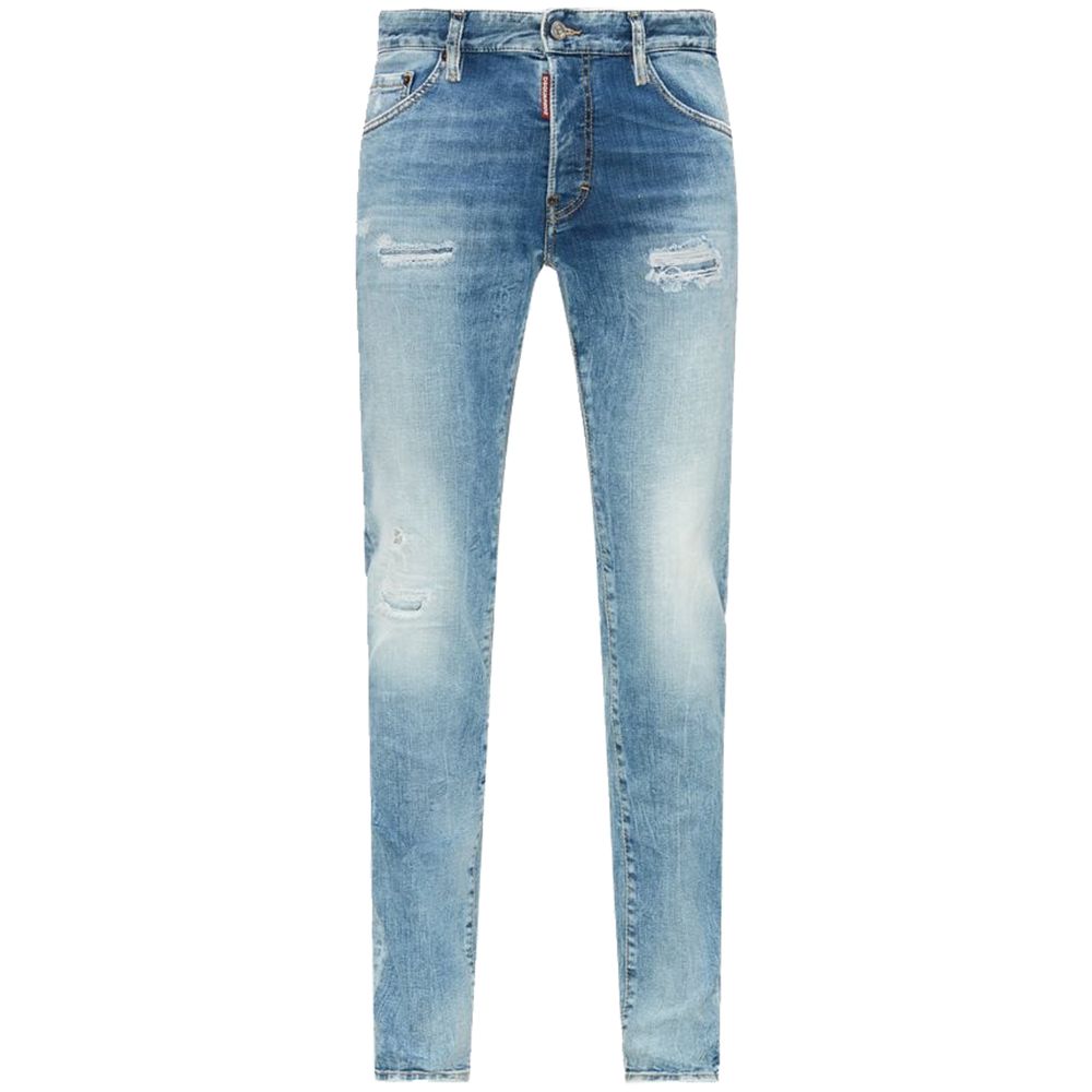 Dsquared² Blue Cotton Jeans & Pant