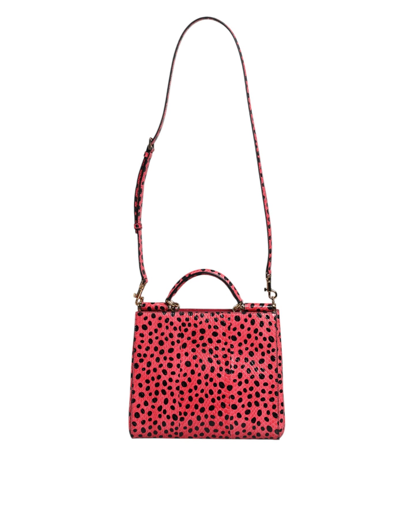 Dolce & Gabbana Pink Exotic Leather Top Handle Tote Crossbody Bag