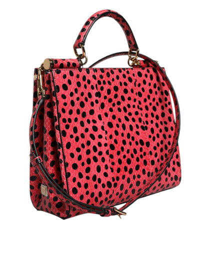Dolce & Gabbana Pink Exotic Leather Top Handle Tote Crossbody Bag