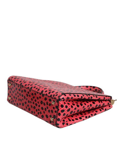 Dolce & Gabbana Pink Exotic Leather Top Handle Tote Crossbody Bag