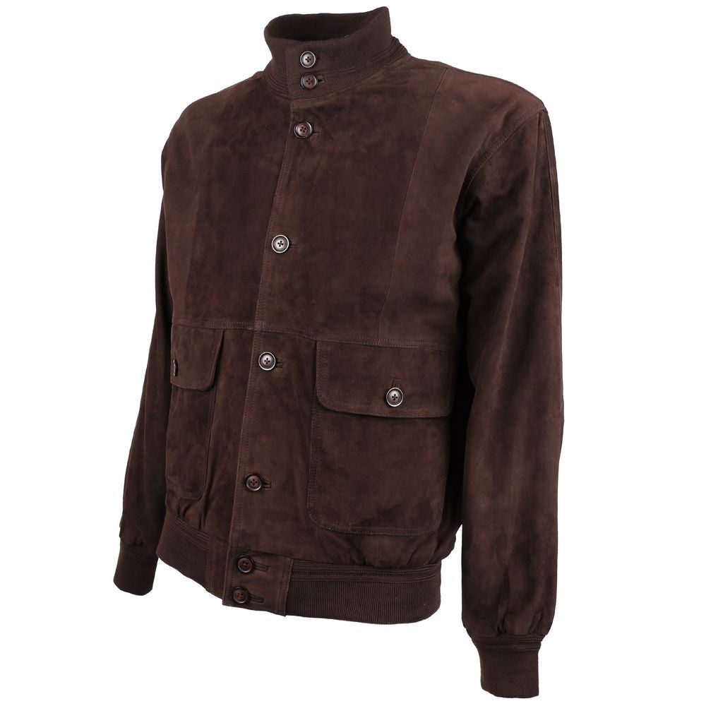 Emilio Romanelli Brown Calfskin Jacket