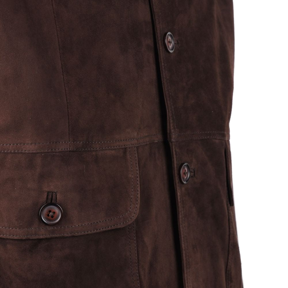Emilio Romanelli Brown Calfskin Jacket