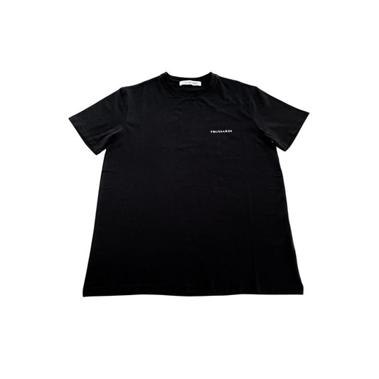 Trussardi Beachwear Black Cotton Men's T-Shirt