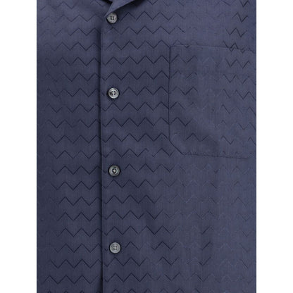 Missoni Bowling Shirt with shiny ZigZag pattern