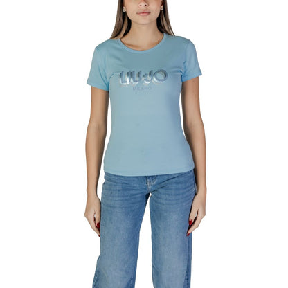 Liu Jo Blue Cotton Tops & T-Shirt