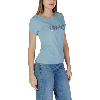 Liu Jo Blue Cotton Tops & T-Shirt