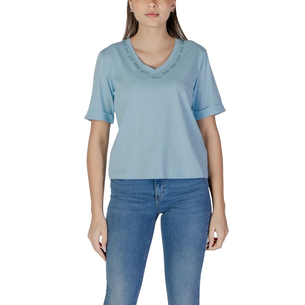 Liu Jo Blue Cotton Tops & T-Shirt